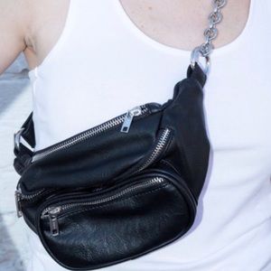Rare Brandy Melville Black Chain Belt Bag